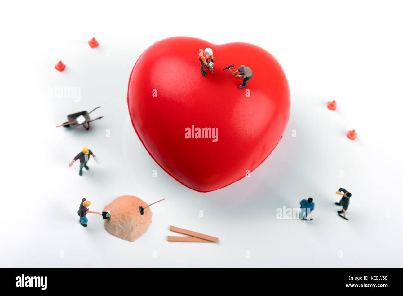 La salute del cuore e il concetto di trattamento Foto Stock