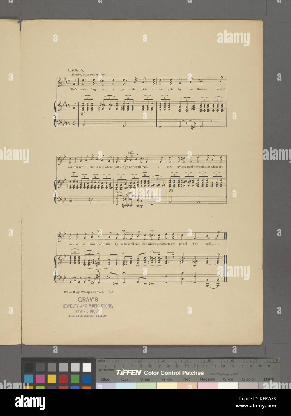 Quando Maria sussurrò sì (NYPL ADE 609551 1998785) Foto Stock