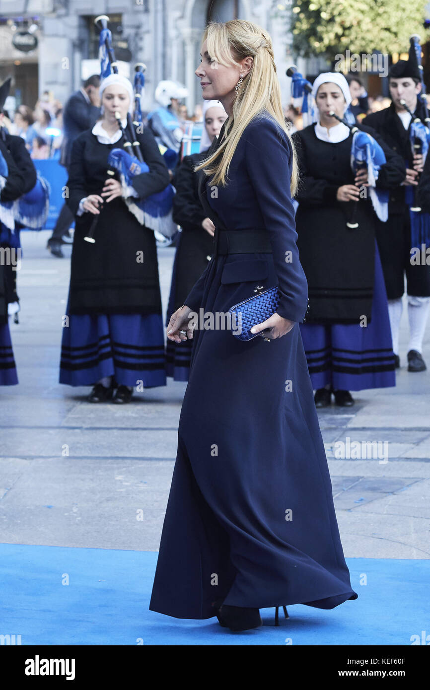 Oviedo, Asturie, Spagna. 20 ottobre 2017. Alicia Koplowitz, Esther Alcocer Koplowitz è arrivata al Teatro Campoamor per la cerimonia del Premio Princess of Asturias 2017 il 20 ottobre 2017 a Oviedo, Spagna crediti: Jack Abuin/ZUMA Wire/Alamy Live News Foto Stock