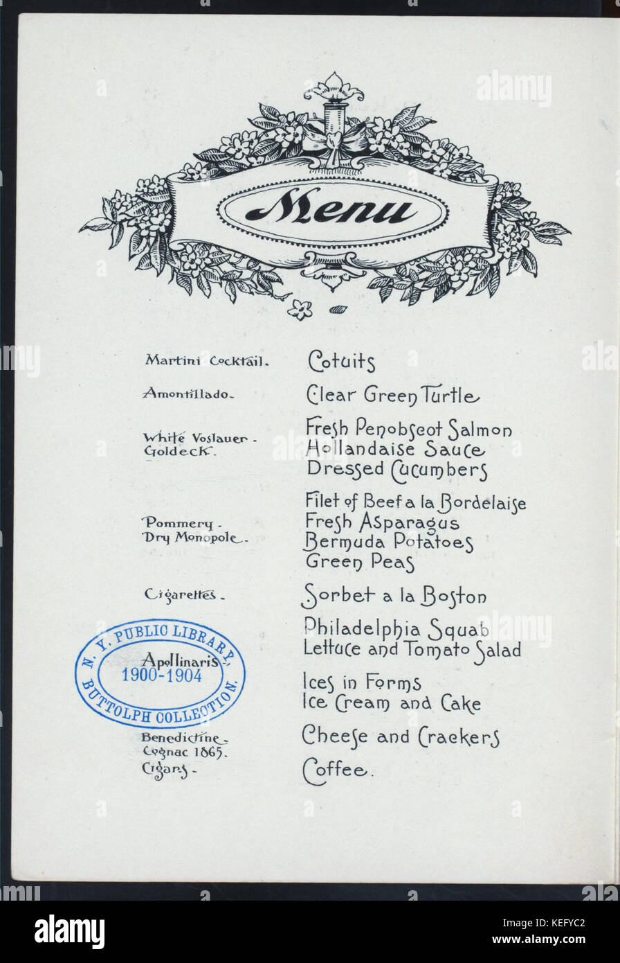 Banchetto PER L ASSOCIAZIONE NAZIONALE DEI COSTRUTTORI (detenute da) cittadini costruzione meccanica (A) meccanica' Hall di Boston (altri (HALL);) (NYPL ADE 273624 4000009387) Foto Stock