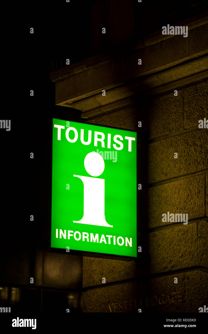 Informazioni turistiche segno Foto Stock