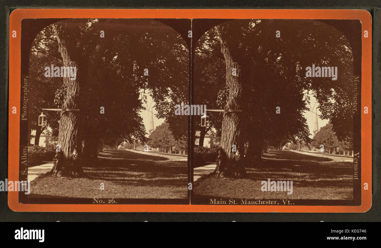 Main Street, Manchester, Vt, da Allen, H. S. (Henry S.) 2 Foto Stock