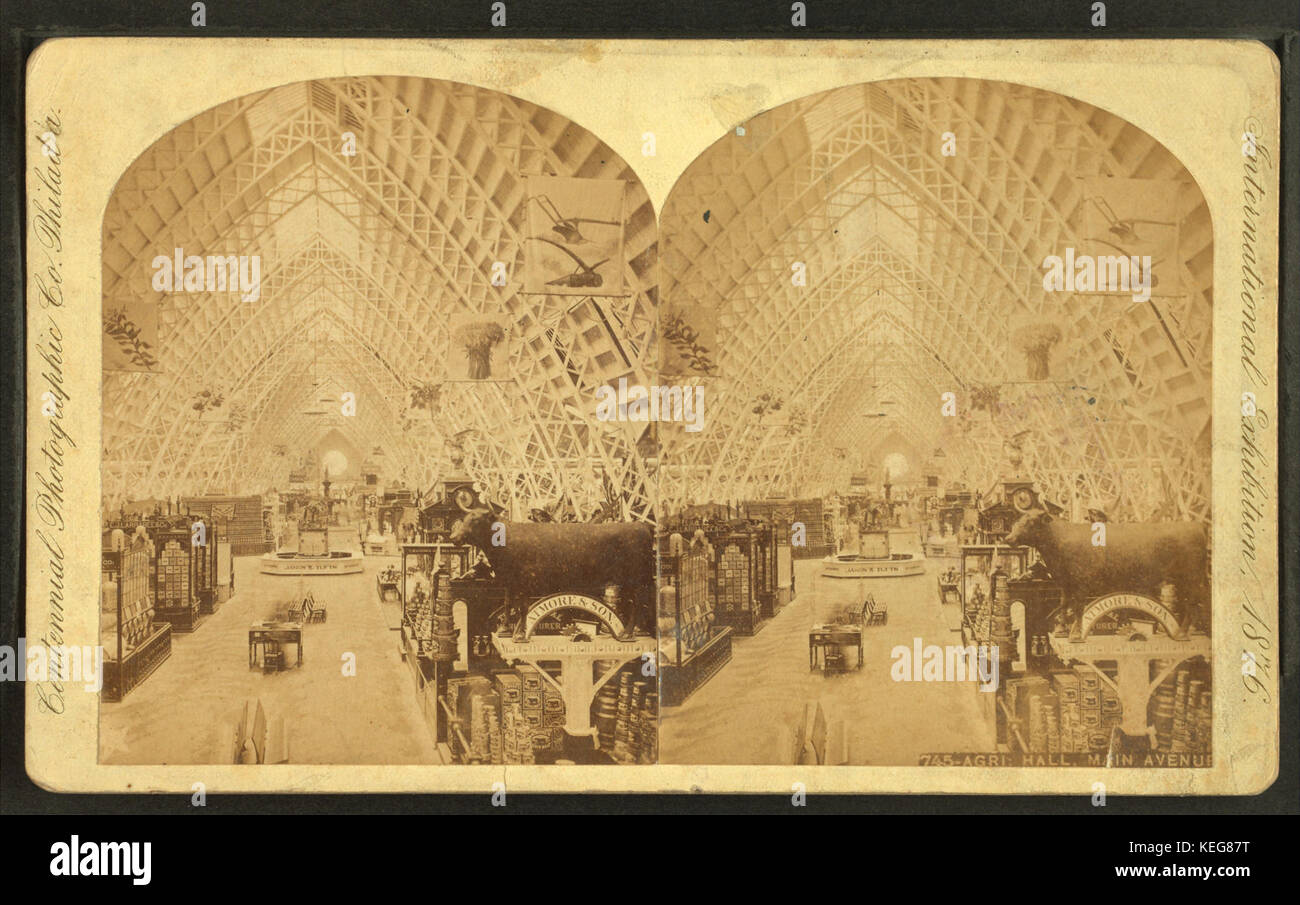 Agri(culturale) Hall, Main Avenue, da Centennial Photographic Co. 2 Foto Stock