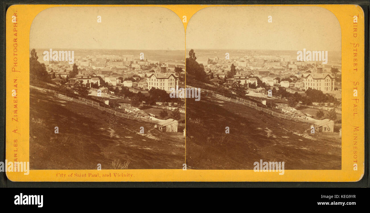 Città di San Paolo e di prossimità, da Zimmerman, Charles A., 1844-1909 2 Foto Stock
