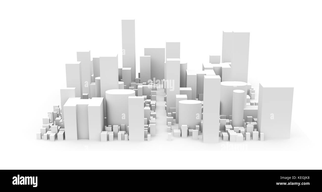 Città urban quartiere degli affari Foto Stock