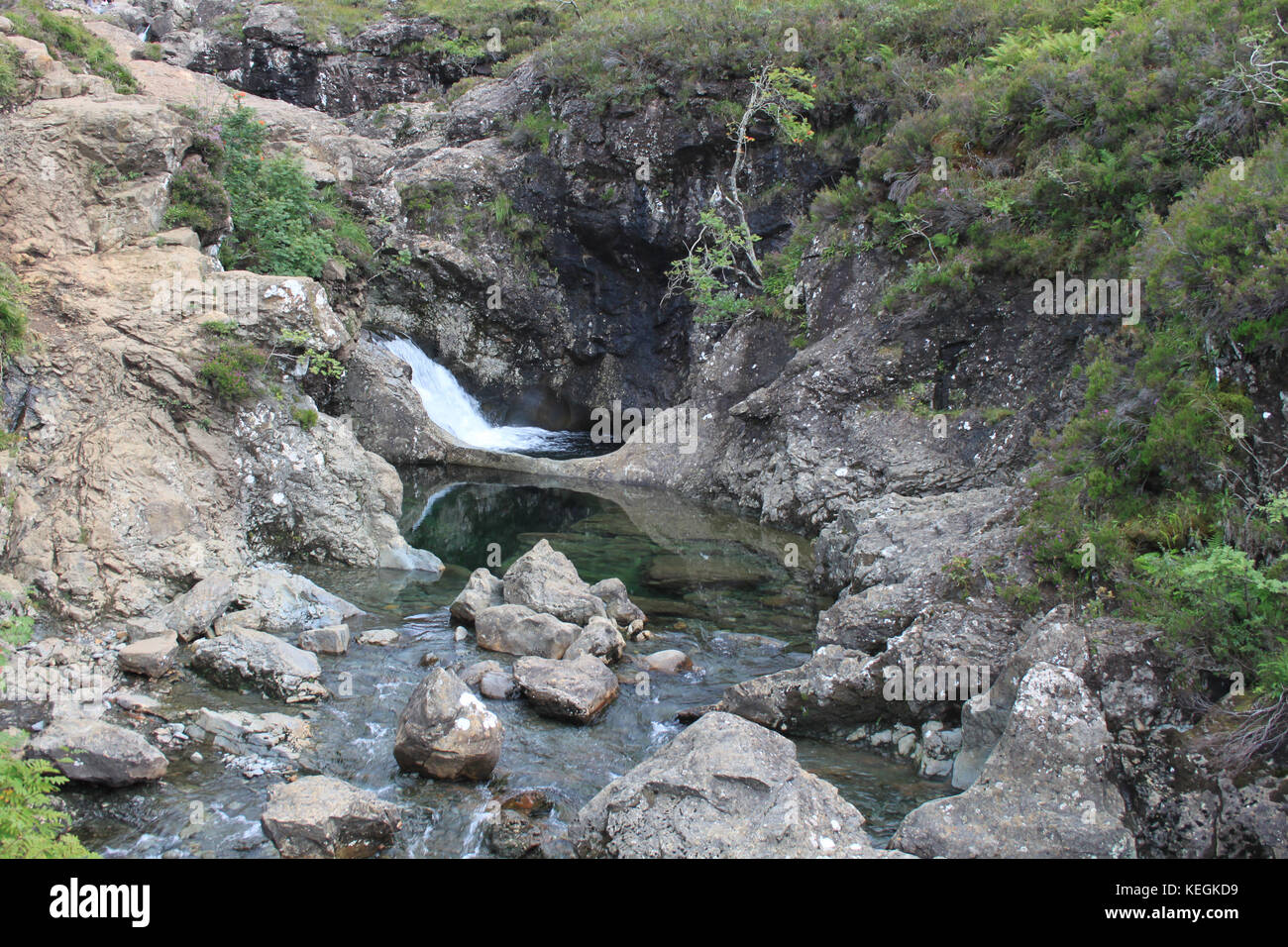 La fata piscine sull'isola di Skye Foto Stock