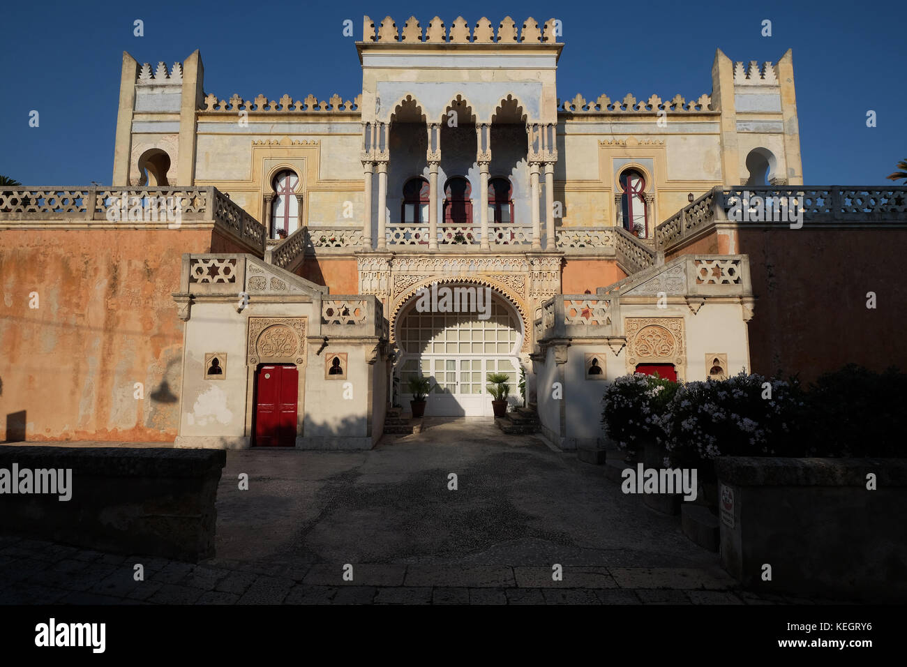 Villa Sticchi a Santa Cesarea Terme, in provincia di Lecce, Puglia, penisola salentina, Italia, Europa Foto Stock