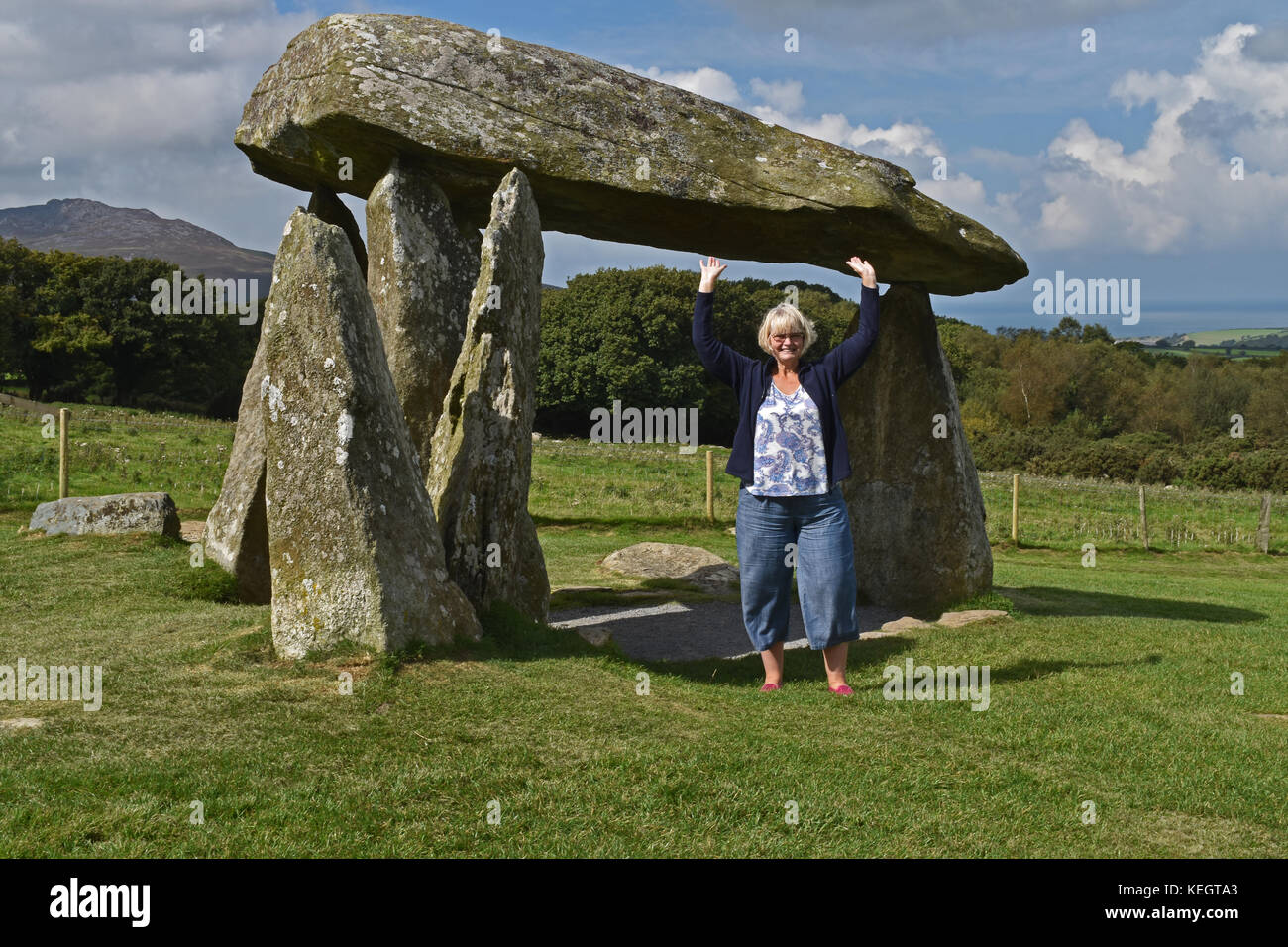 Fun immagine a pentre ifan Foto Stock