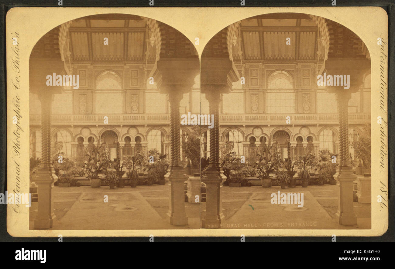 FloralHall,forme.L'ingresso,byCentennialPhotographicCo. Foto Stock