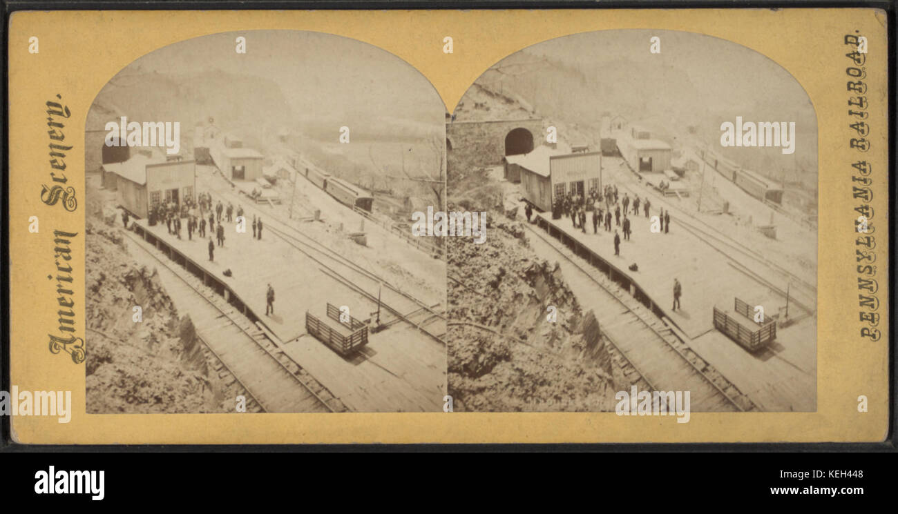 Manunka Chunk, Warren County, New Jersey, da Robert N. Dennis raccolta di vista stereoscopica Foto Stock