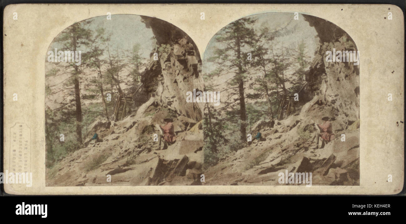 Scena della montagna su Catskills Mountains, da Londra vista stereoscopica Co. Foto Stock