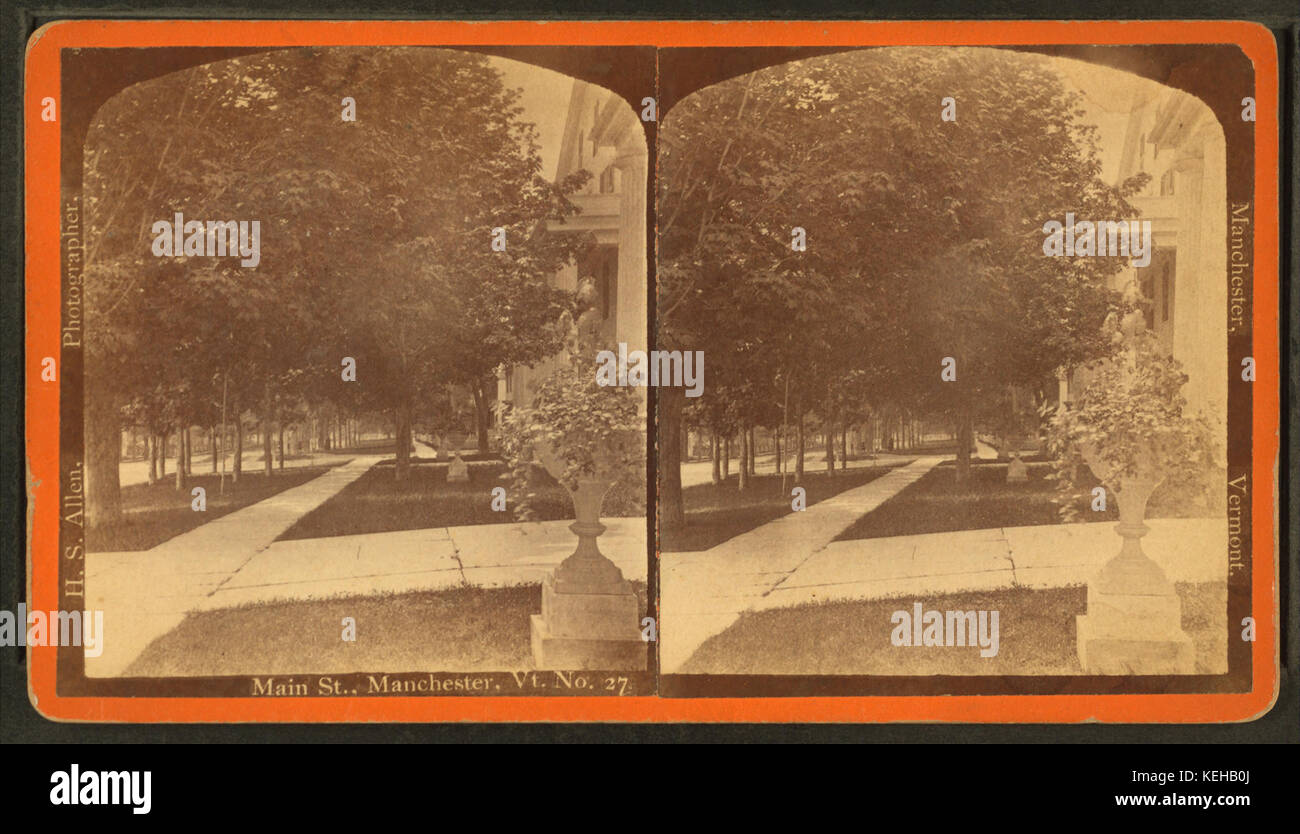 Main Street, Manchester, Vt, da Allen, H. S. (Henry S.) 3 Foto Stock