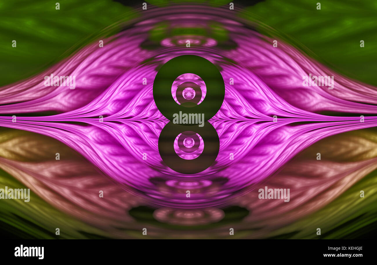 Due stati di energia convivono fianco a fianco. Foto Stock