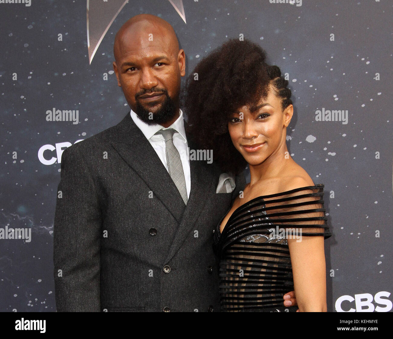 "Star Trek: Discovery" Premiere tenutasi all'ArcLight Cinerama Dome con: Sonequa Martin-Green, Husband Kenric Green dove: Los Angeles, California, Stati Uniti quando: 19 set 2017 Credit: Adriana M. Barraza/WENN.com Foto Stock