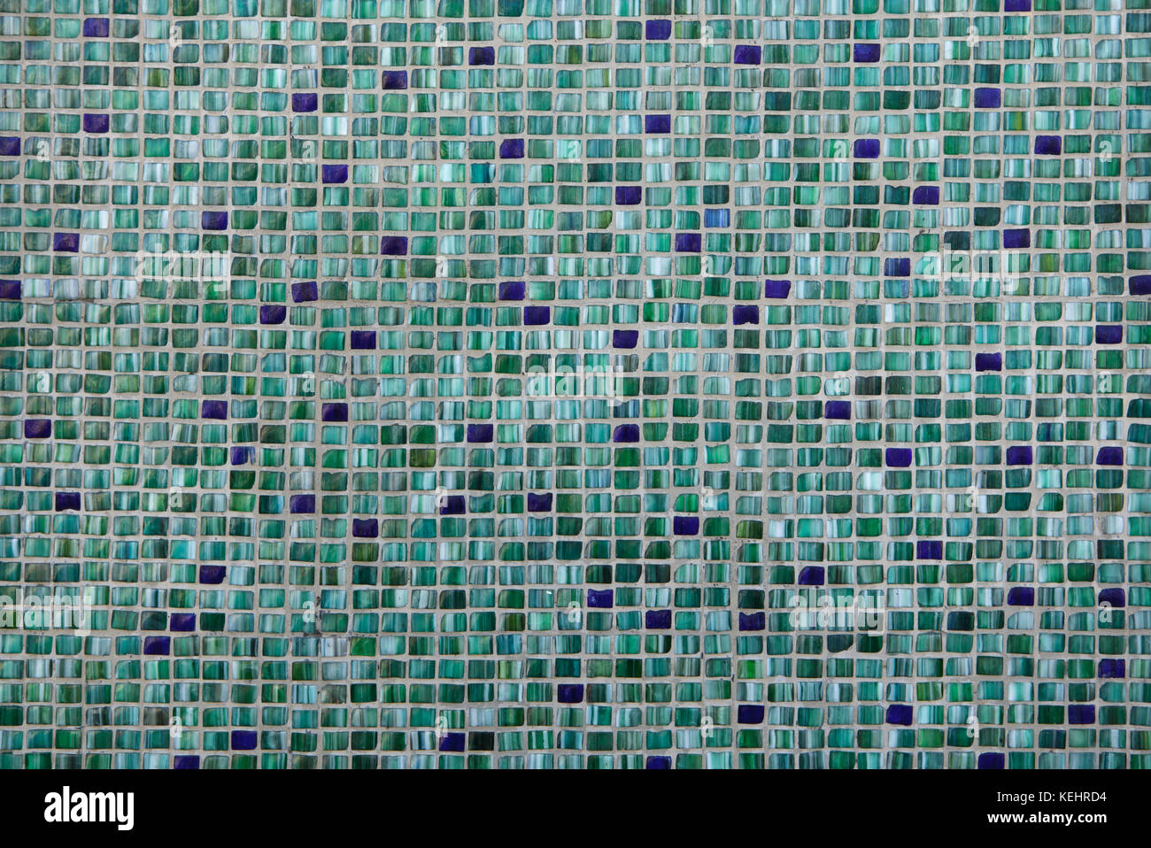 Verde piastrelle a mosaico. Texture di sfondo. Foto Stock