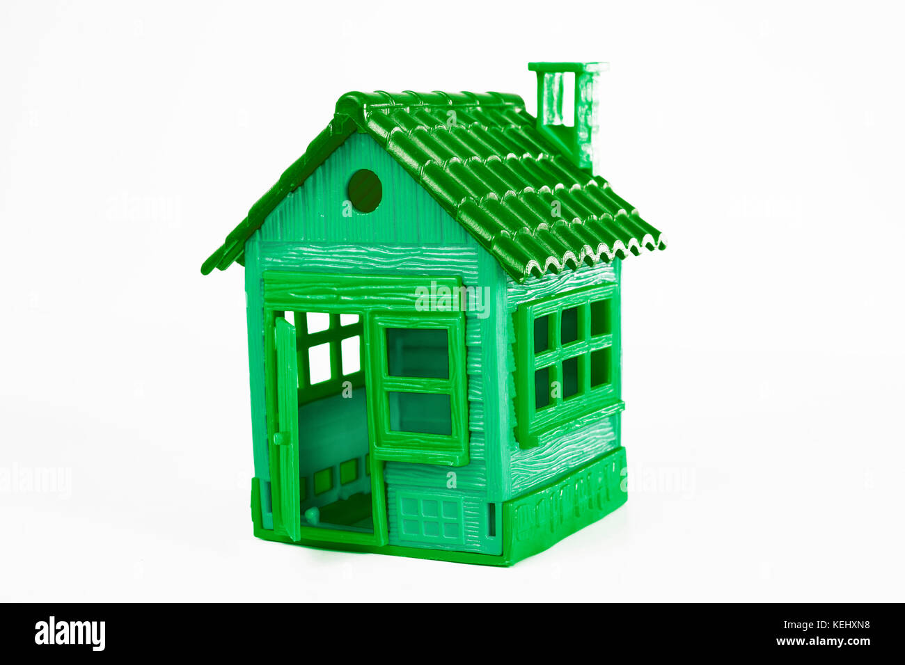 Poco verde casa giocattolo. Foto Stock