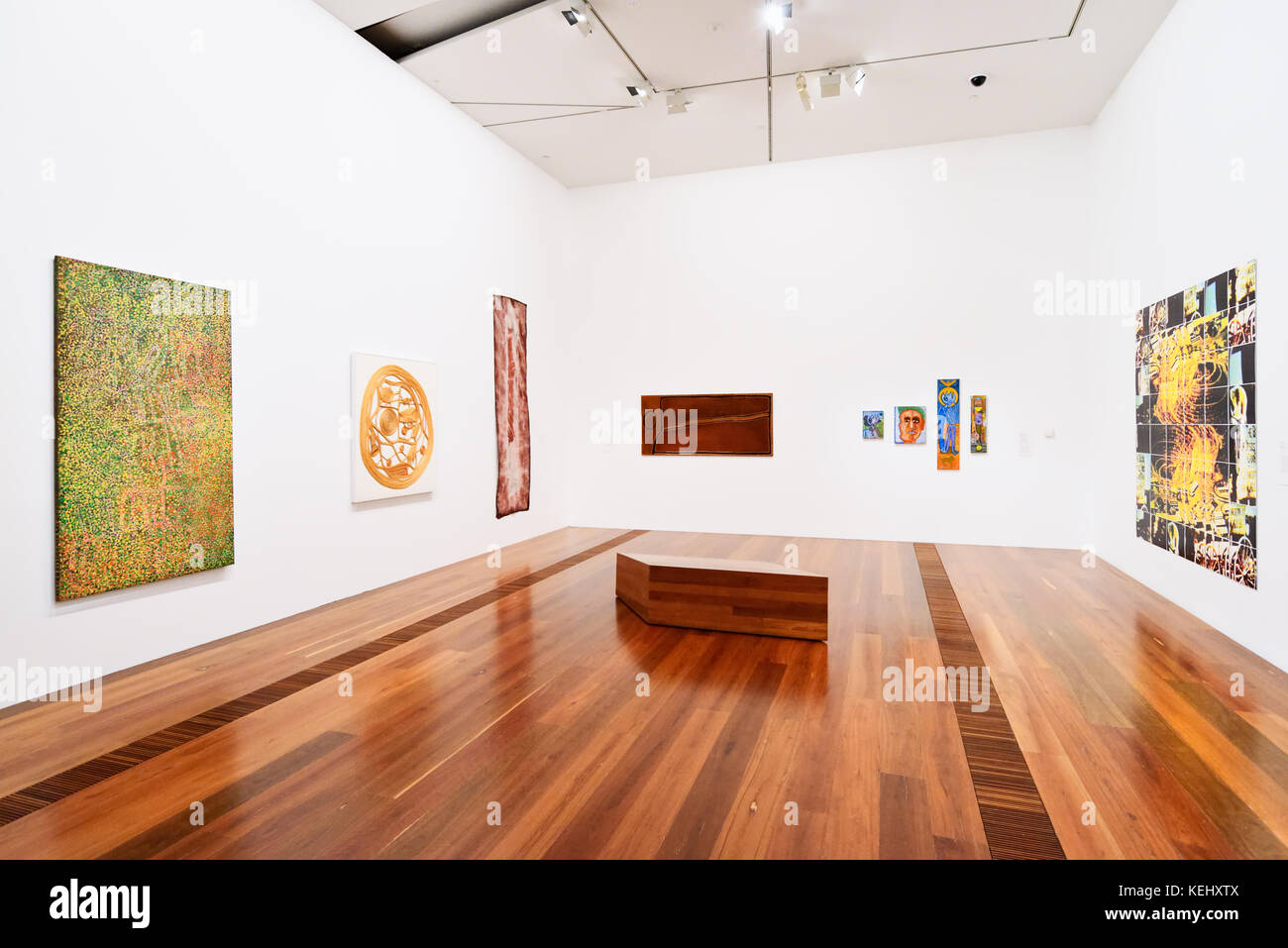 Australia a Melbourne. National Gallery of Victoria (NGV). Spazio espositivo. Foto Stock