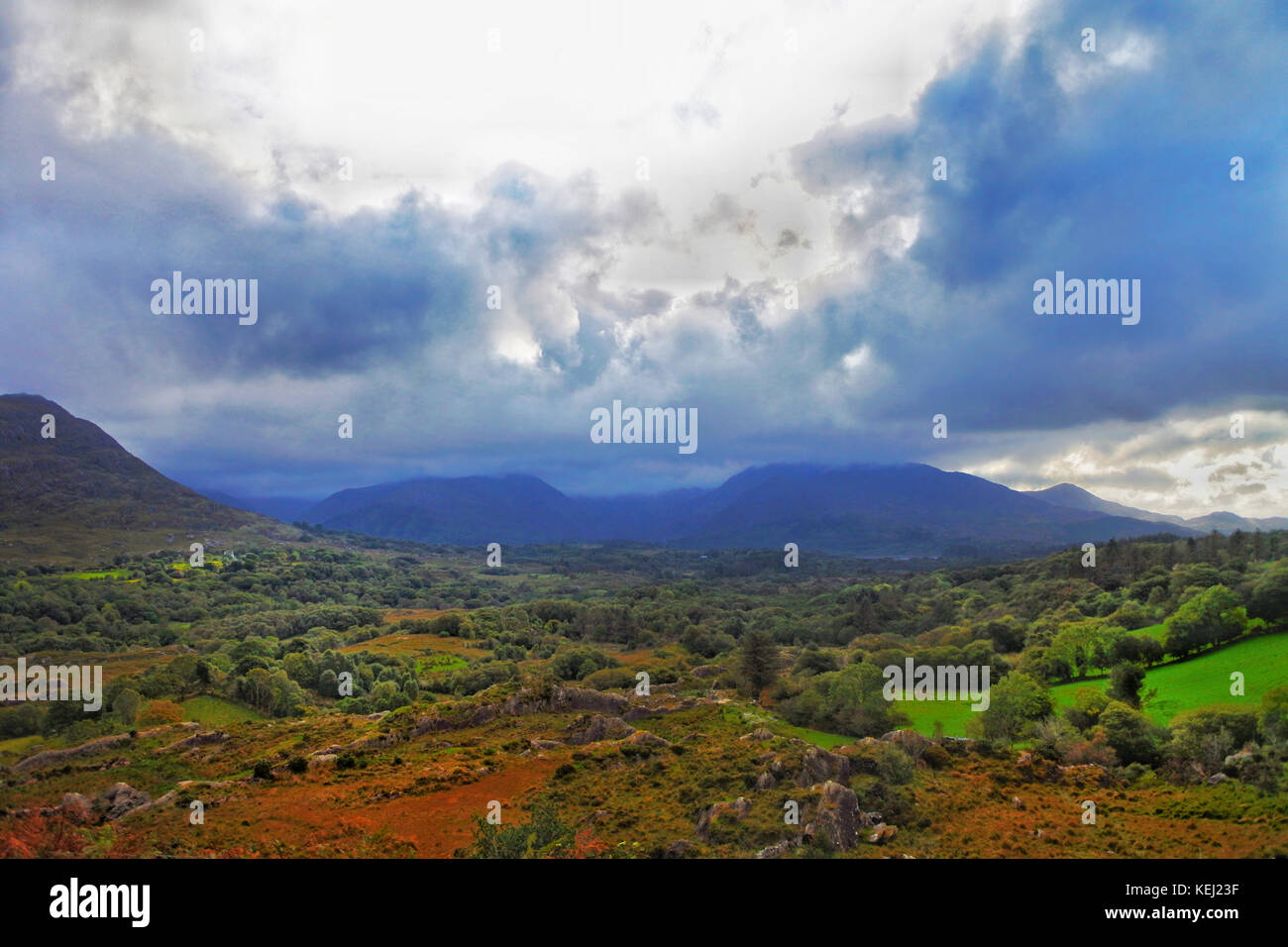 Vista sulla penisola di Beara, Contea di Kerry, Irlanda - John Gollop Foto Stock