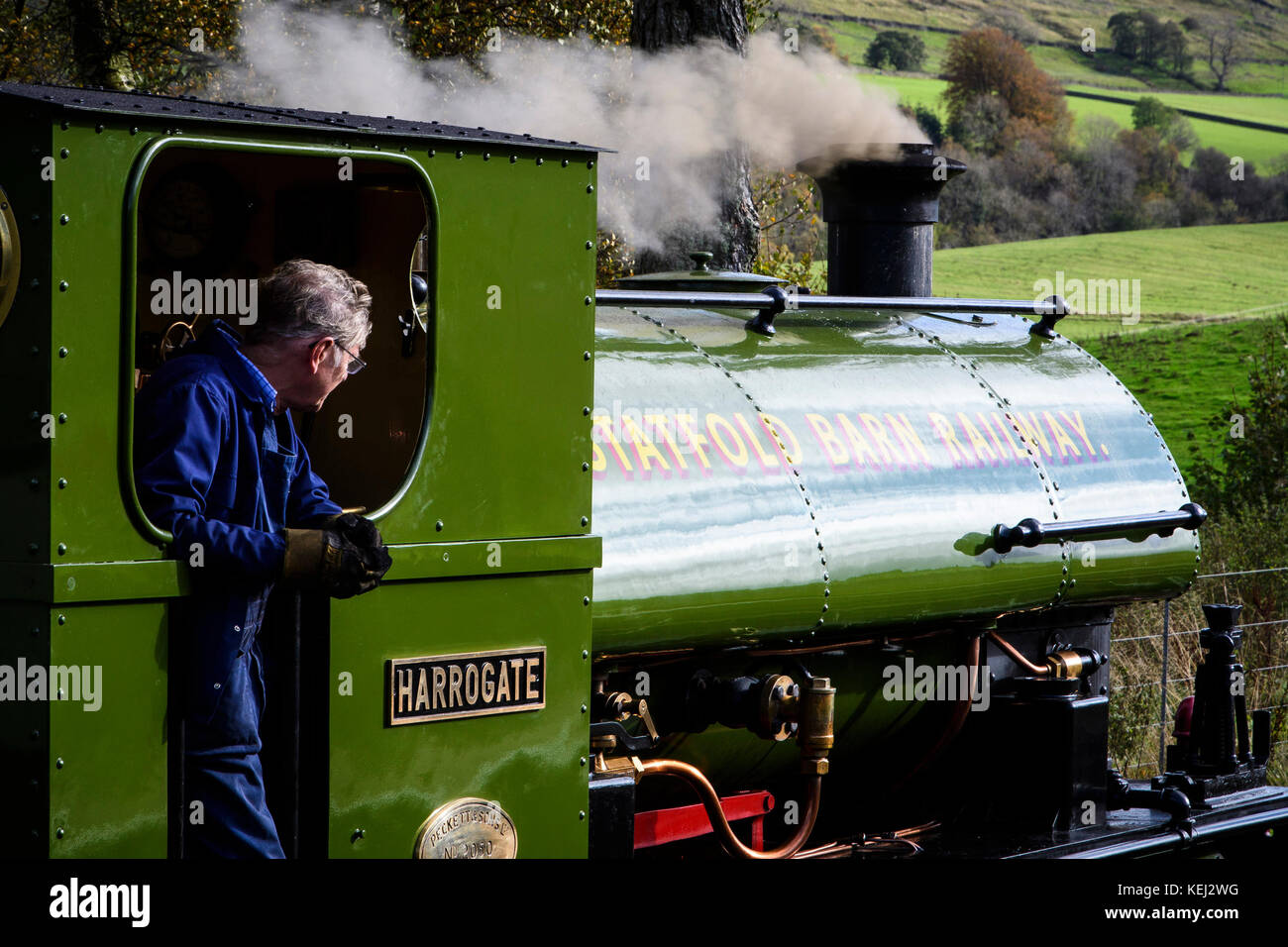 Foto - la South Tynedale Railway è una ferrovia storica a scartamento ridotto conservata di 2 piedi (610 mm) nel nord dell'Inghilterra ed è la più alta ferrovia a scartamento ridotto dell'Inghilterra. © Hugh Peterswald/Alamy Foto Stock