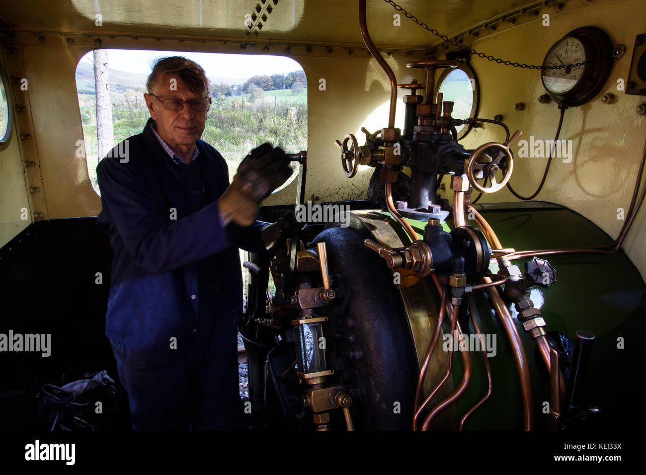 Foto - la South Tynedale Railway è una ferrovia storica a scartamento ridotto conservata di 2 piedi (610 mm) nel nord dell'Inghilterra ed è la più alta ferrovia a scartamento ridotto dell'Inghilterra. © Hugh Peterswald/Alamy Foto Stock