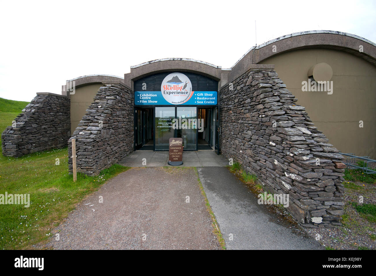 Skellig esperienza Visitor Center, Valentia Island, nella contea di Kerry, Irlanda Foto Stock