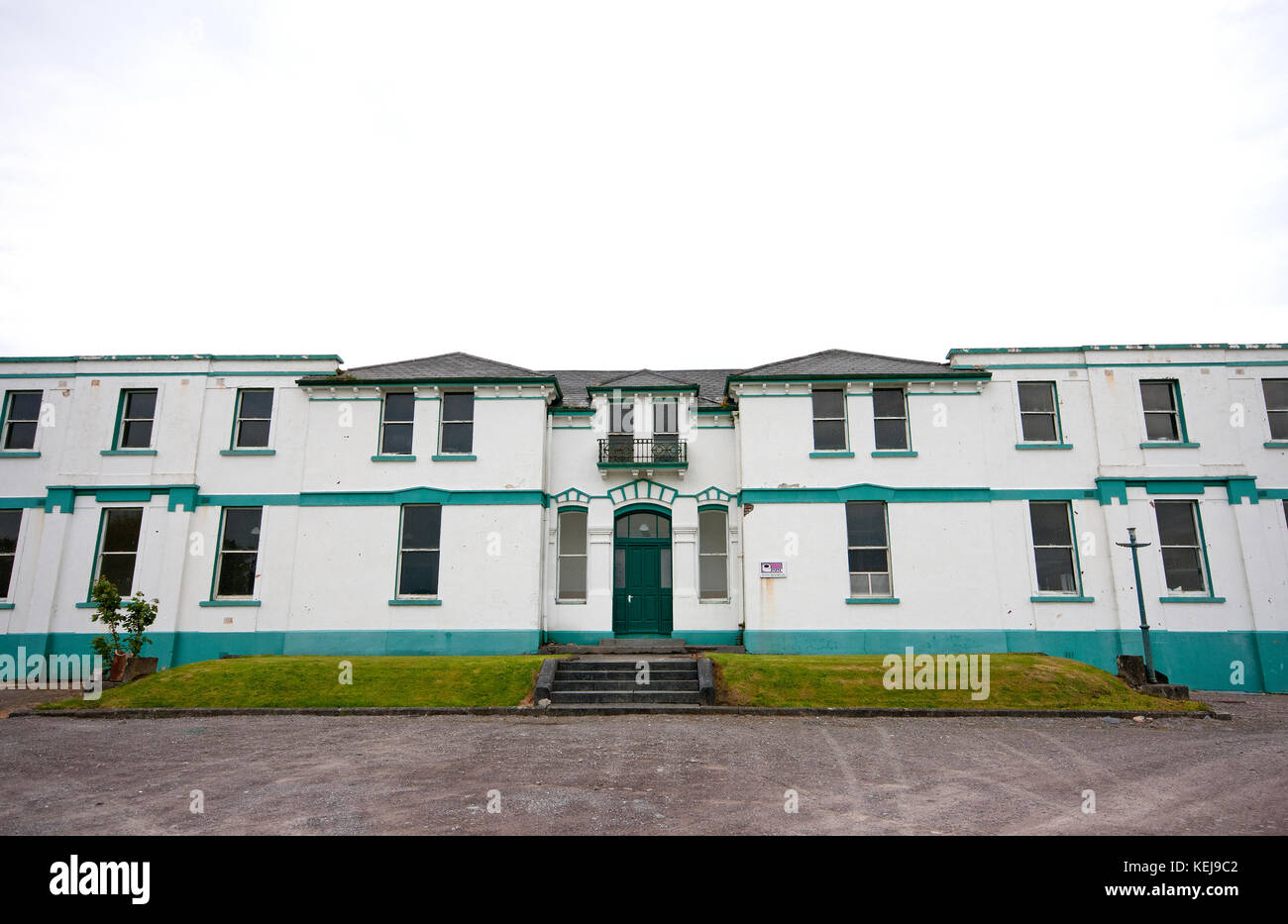 Cavo transatlantico stazione in Knightstown, Valentia Island, nella contea di Kerry, Irlanda Foto Stock