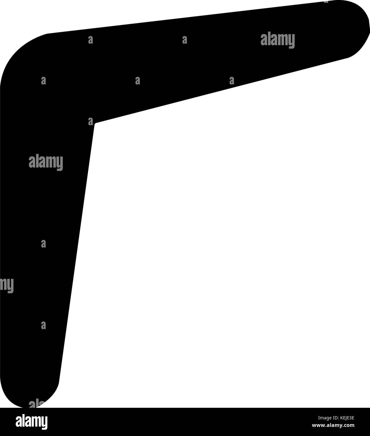 Boomerang su sfondo bianco Illustrazione Vettoriale