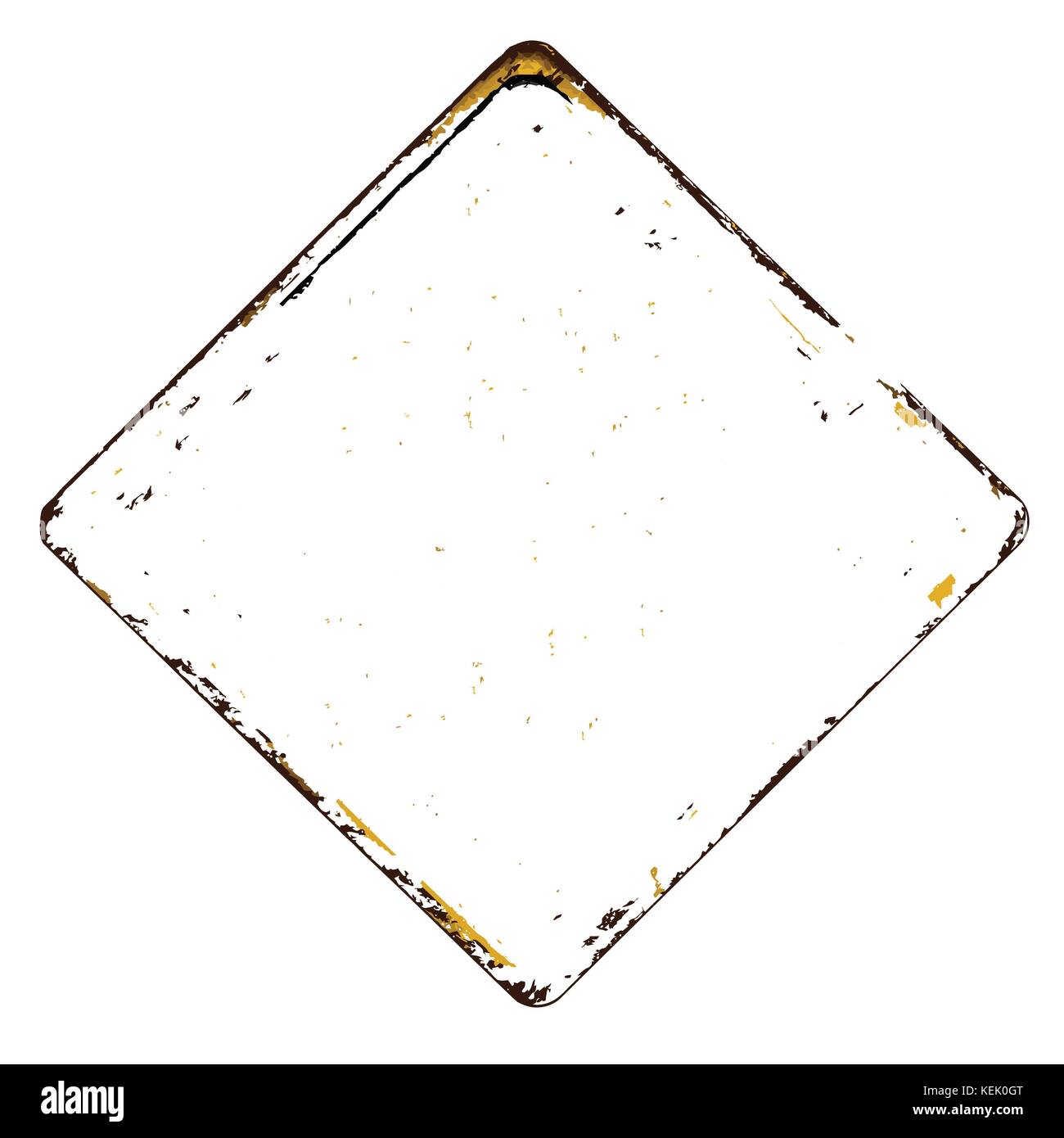 Diffidate di fantasmi vintage metallo arrugginito segno su uno sfondo bianco, illustrazione vettoriale Illustrazione Vettoriale