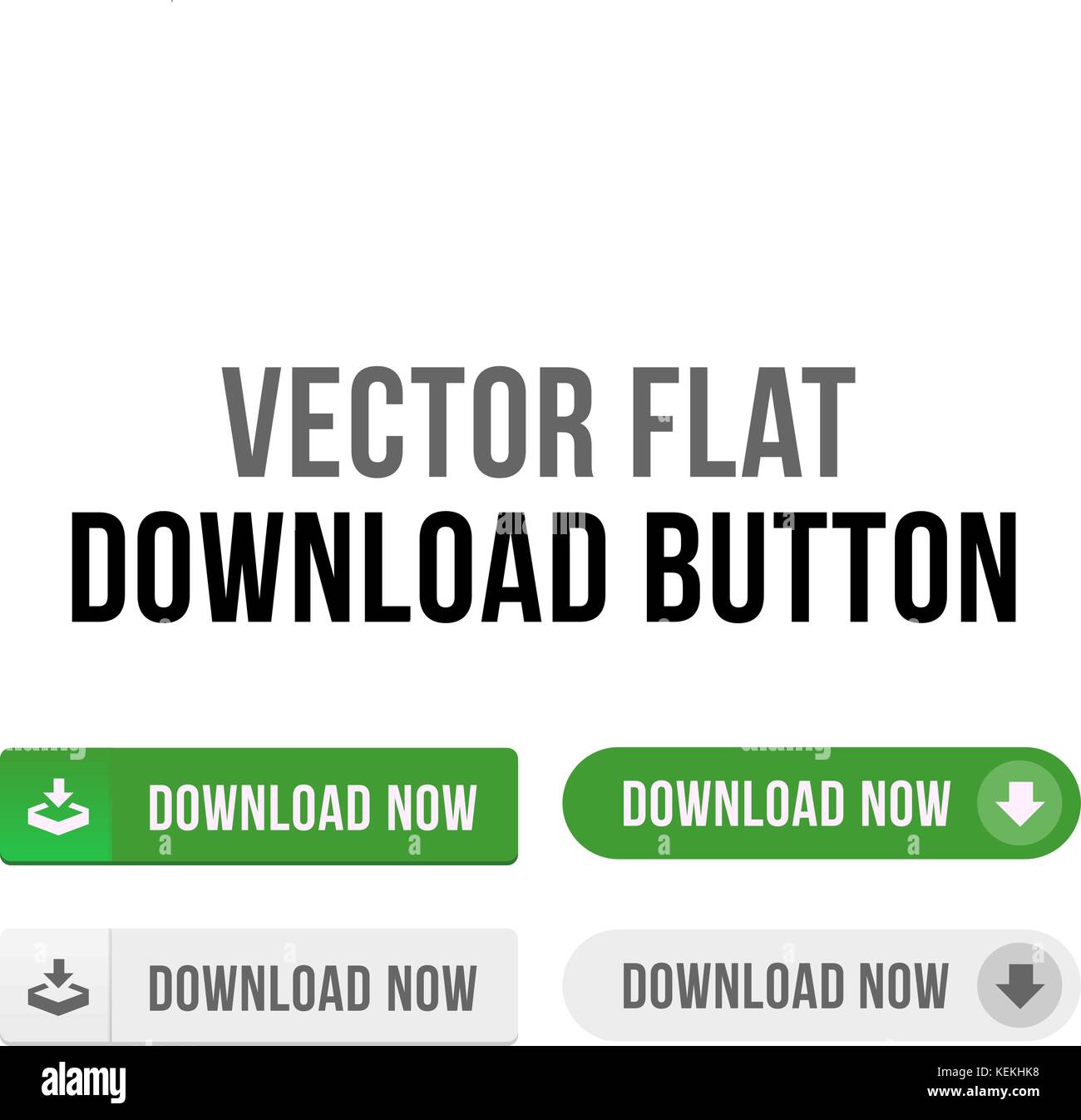 Scarica adesso mobile, tablet e l'interfaccia mobile piatto pulsante del vettore Illustrazione Vettoriale