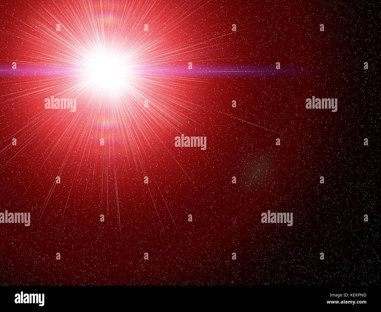 Abstract texture di sfondo illustrazione con vista artistica su supernova star esplosione nello spazio profondo nebulosa. orientamento orizzontale. Foto Stock