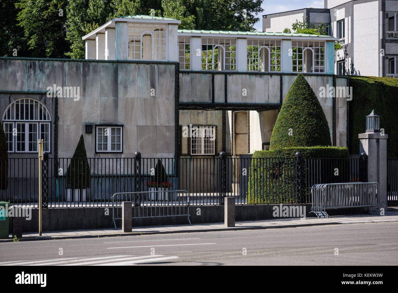 Brüssel, Avenue de Tervueren, Palais Stoclet - Bruxelles, Avenue de Tervueren, Palais Stoclet (Bruxelles, Brussel) Foto Stock