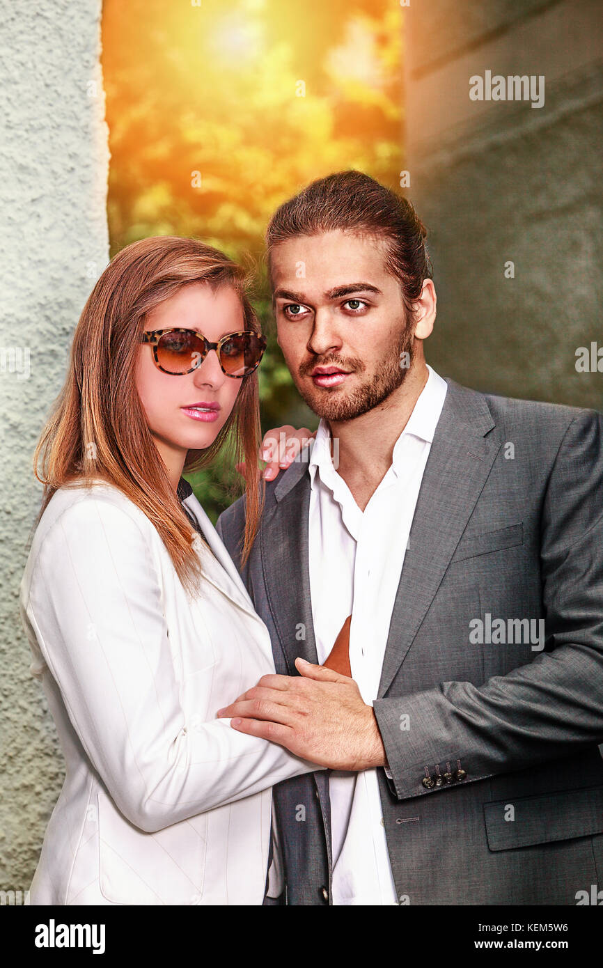 Coppia giovane in amore Foto Stock