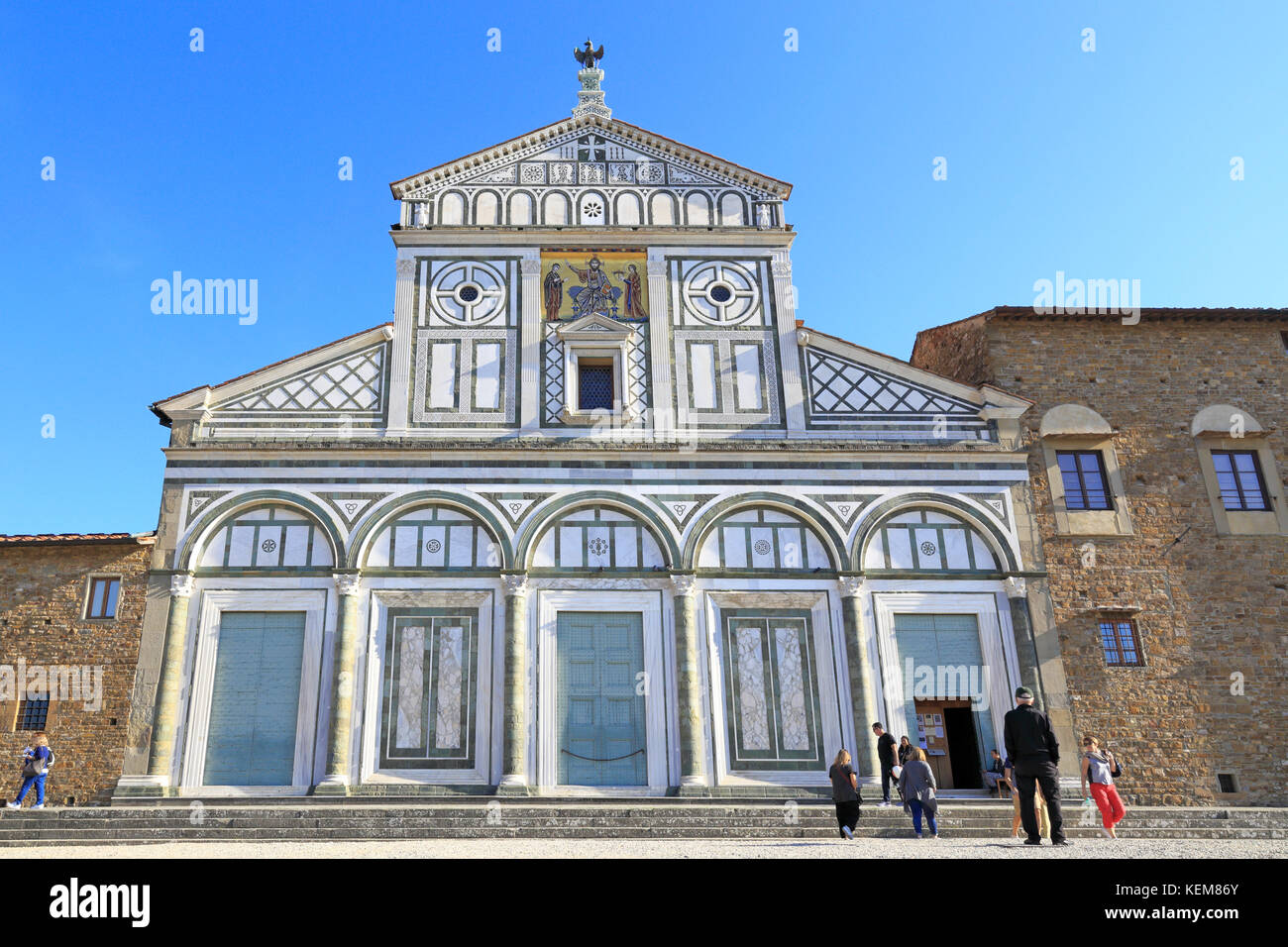 Basilica di San Miniato al Monte, Firenze, Toscana, Italia, Europa Foto stock Alamy