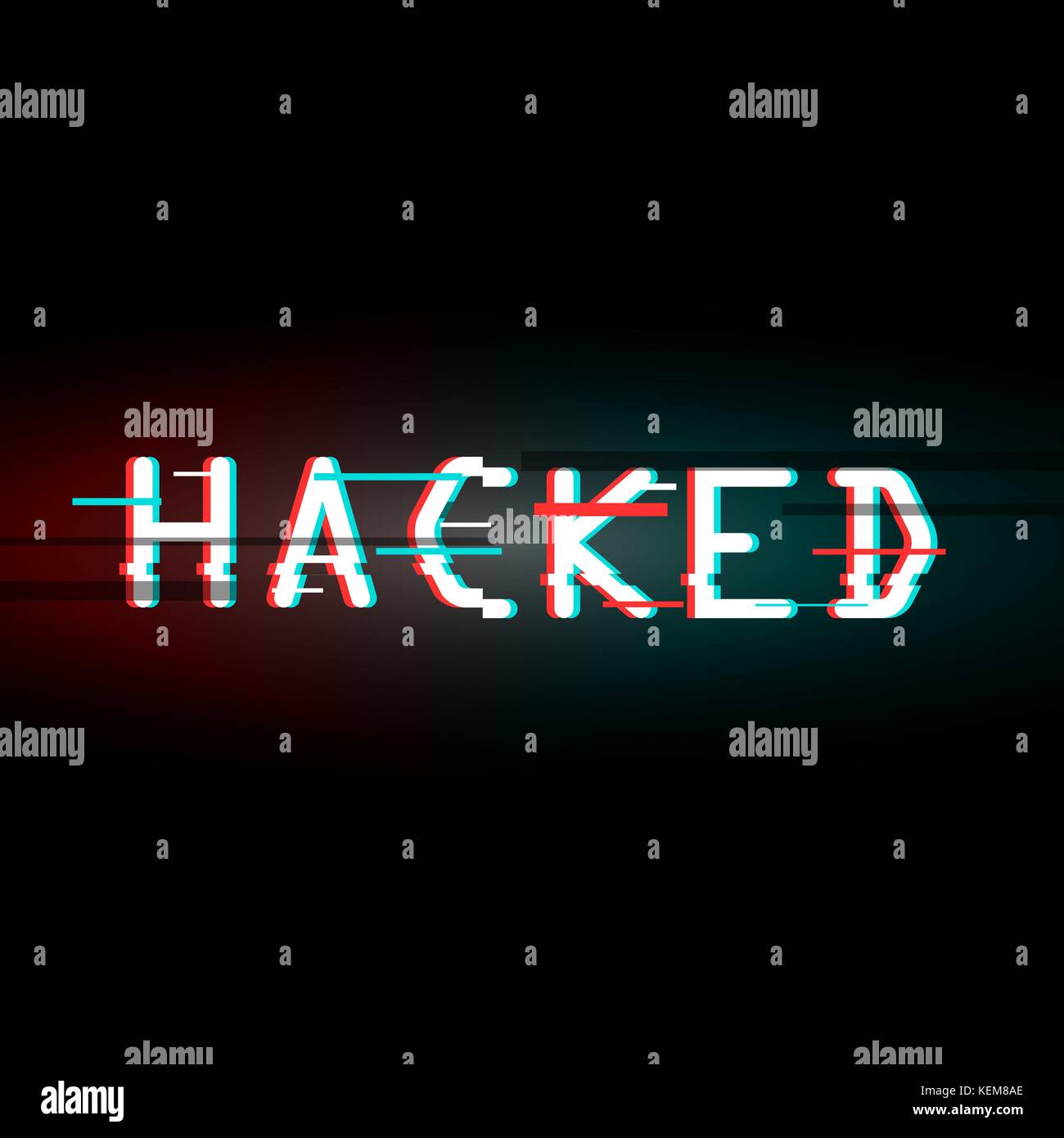 Hacked. glitched abstract sfondo digitale. vettore illustrati Illustrazione Vettoriale