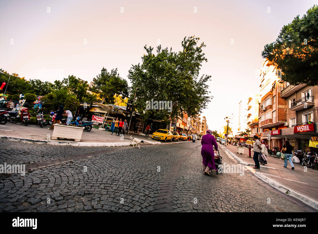 Le strade della cittadina, Turchia 2013 Foto Stock