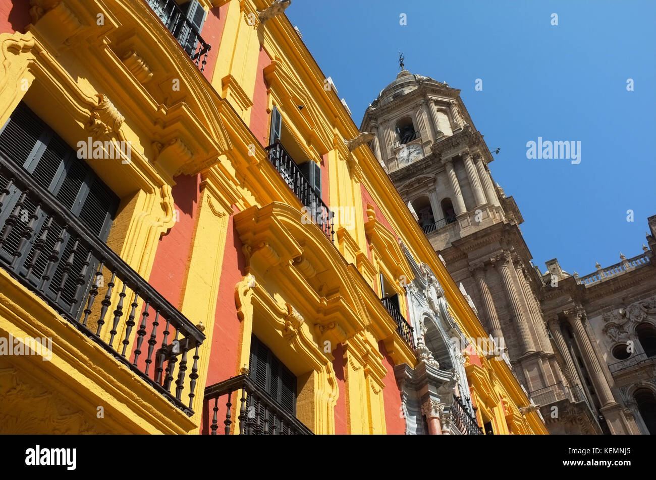 Cattedrale di Málaga, Malaga, Andalusia, Spagna, settembre 2017 Foto Stock