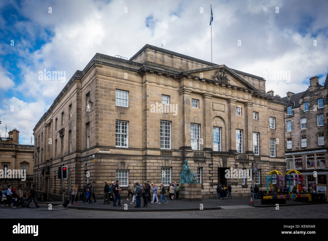 Alta Corte di Justiciary, suprema corte penale in Scozia. Edimburgo, Scozia, Regno Unito Foto Stock