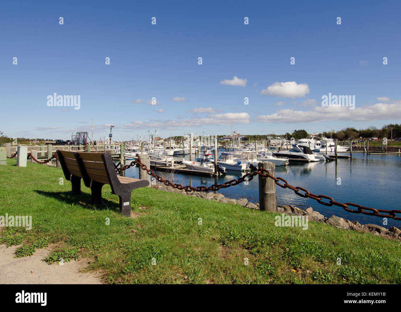 Marina a sandwich su Cape Cod Foto Stock