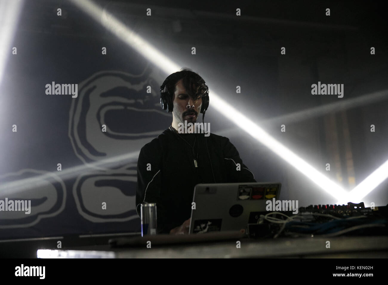 Milano, 19 ottobre 2017 Lorenzo Senni suona a Milano un djset per l'anteprima del Club to Club 2017 Foto Stock