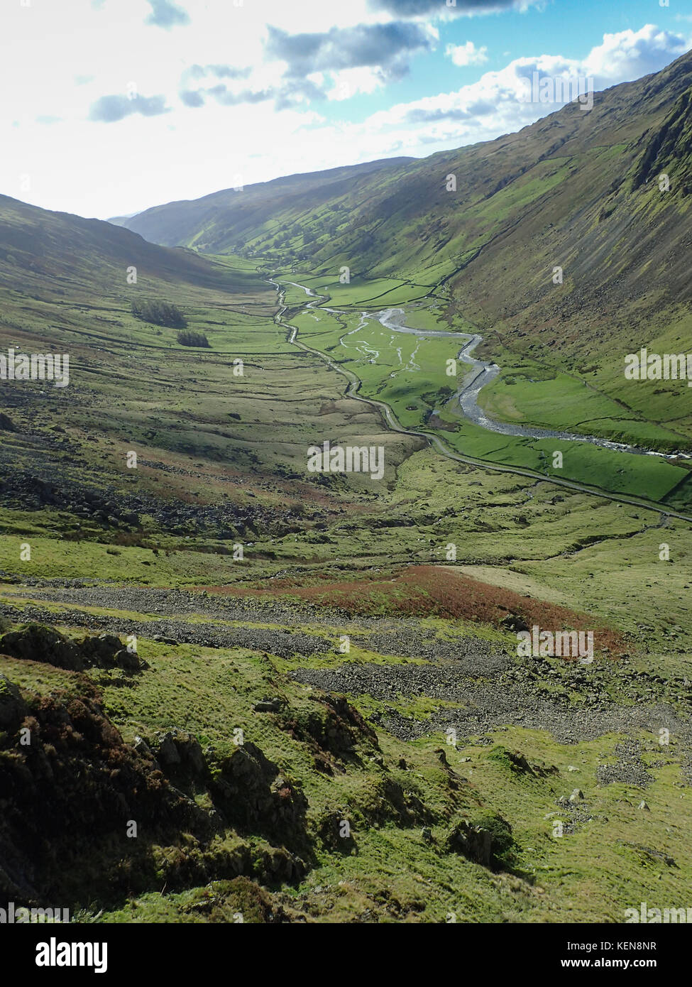 Longsleddale nel parco nazionale del distretto dei laghi, cumbria, Inghilterra Foto Stock