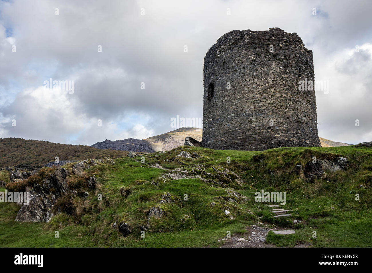 Dolbadarn Castle, Snowdonia, Galles Foto Stock