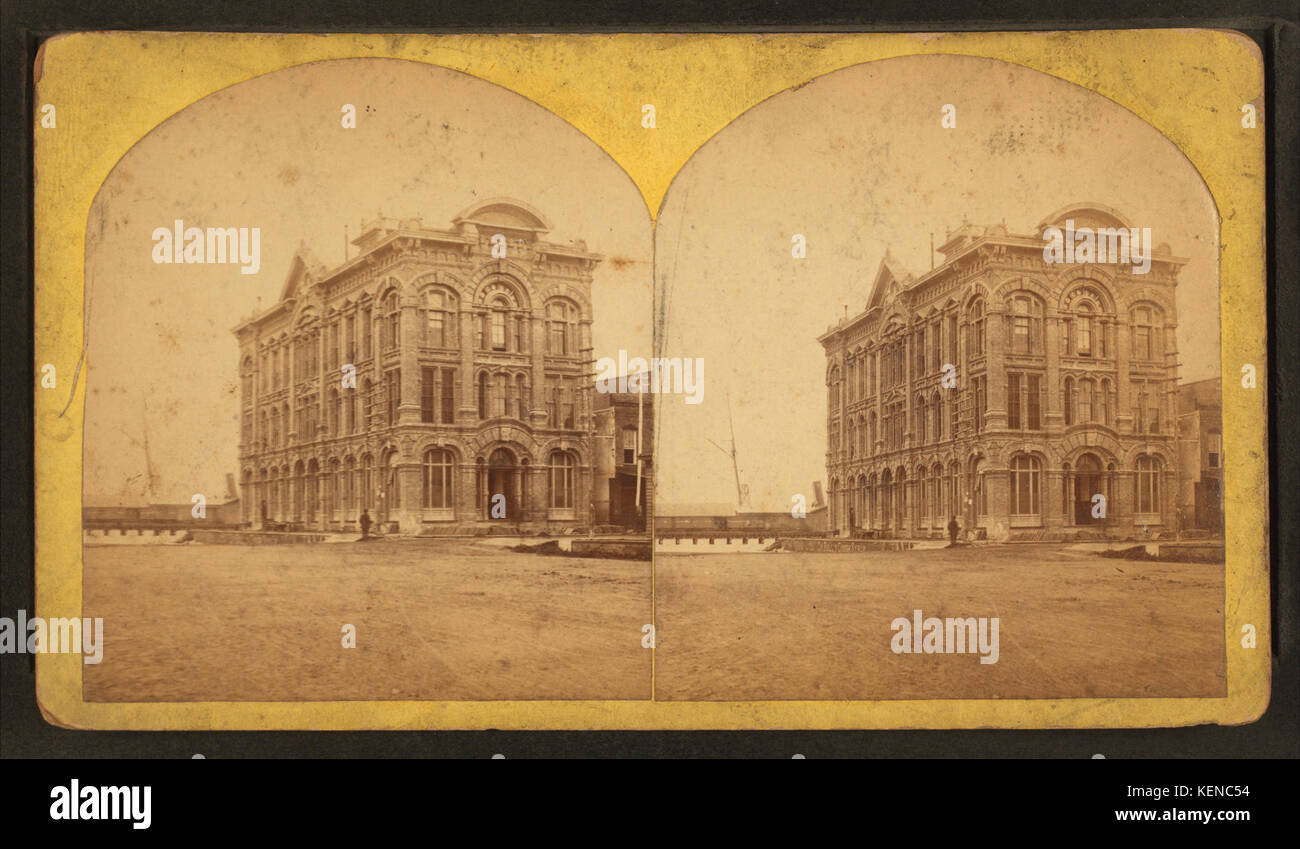 Sante Fe R R. office, Galveston in Texas, da P. H. Rose Foto Stock