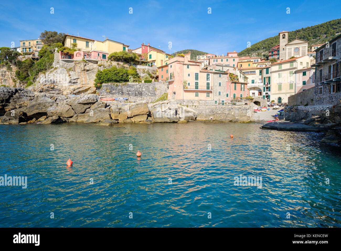 Tellaro, Golfo Di La Spezia, Liguria, Italia Foto Stock