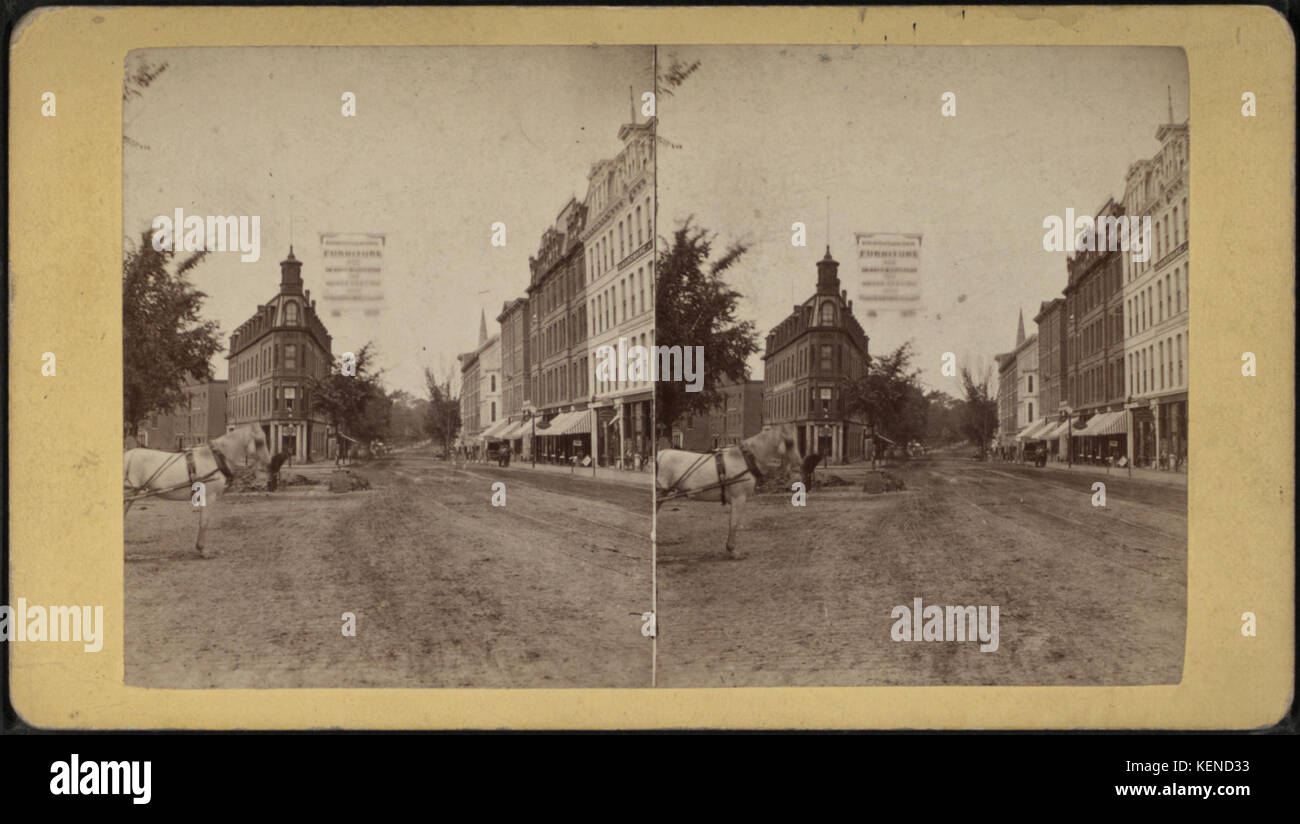 Scena di strada di Hartford, Conn, da J.W. & J.S. Moulton Foto Stock