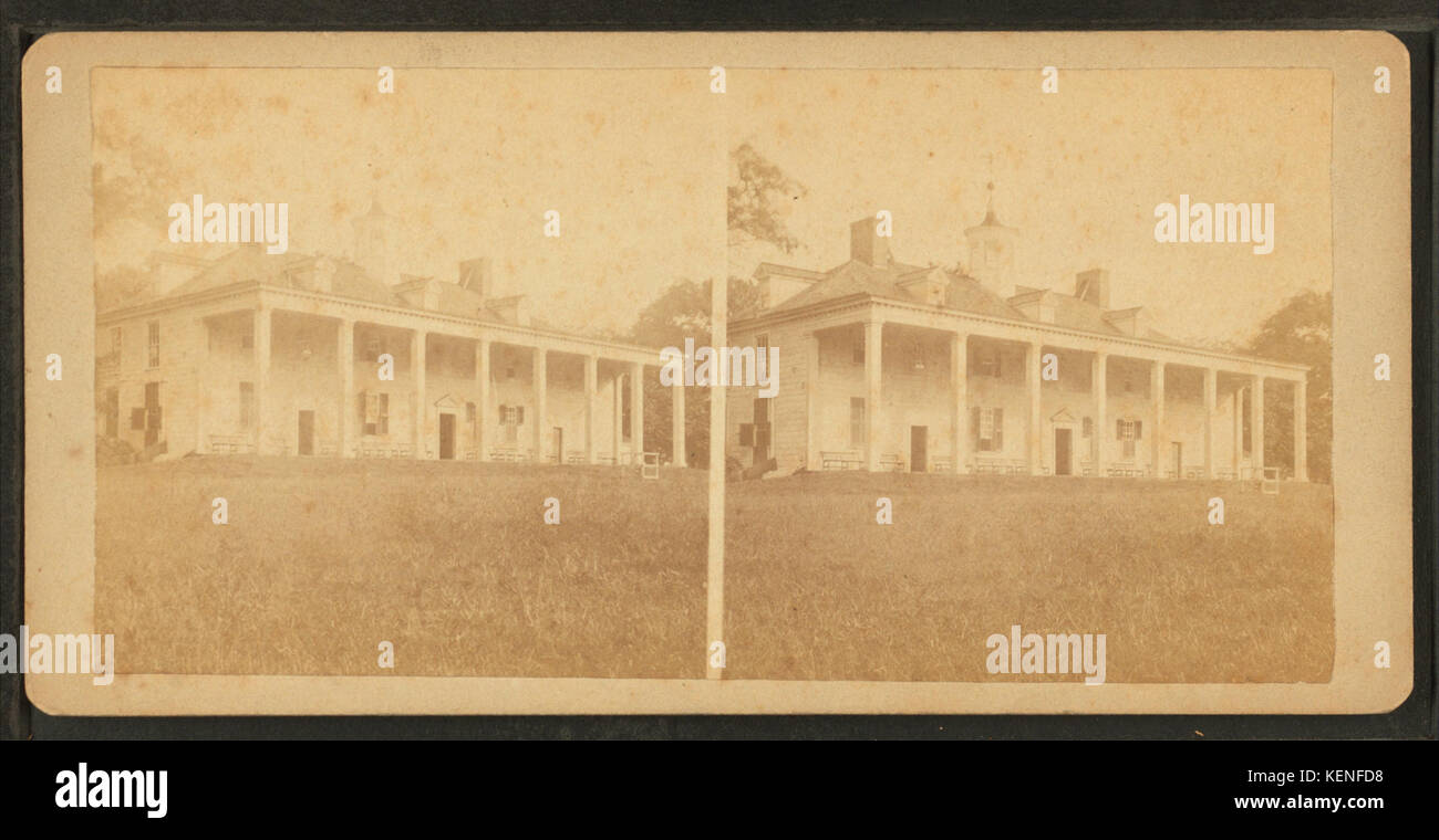 Vista dal fronte orientale del palazzo, guardando attraverso il Potomac, dalla Gardner, Alexander, 1821 1882 Foto Stock