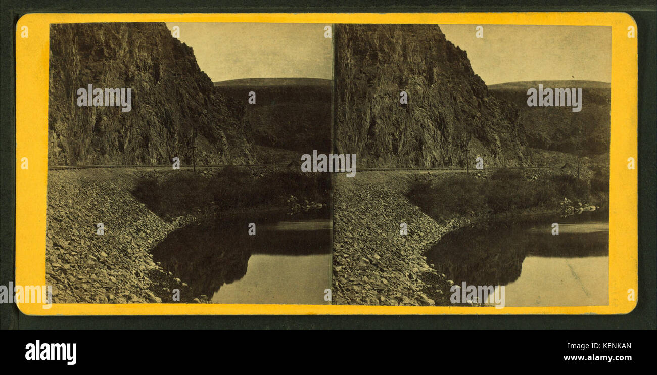 Palisades sul fiume Humboldt, da E. & H.T. Anthony (Azienda) Foto Stock