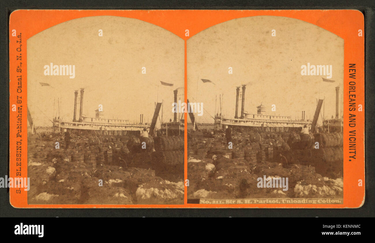 Str. S.H. Parisot, lo scarico di cotone, da S. T. Benedizione Foto Stock