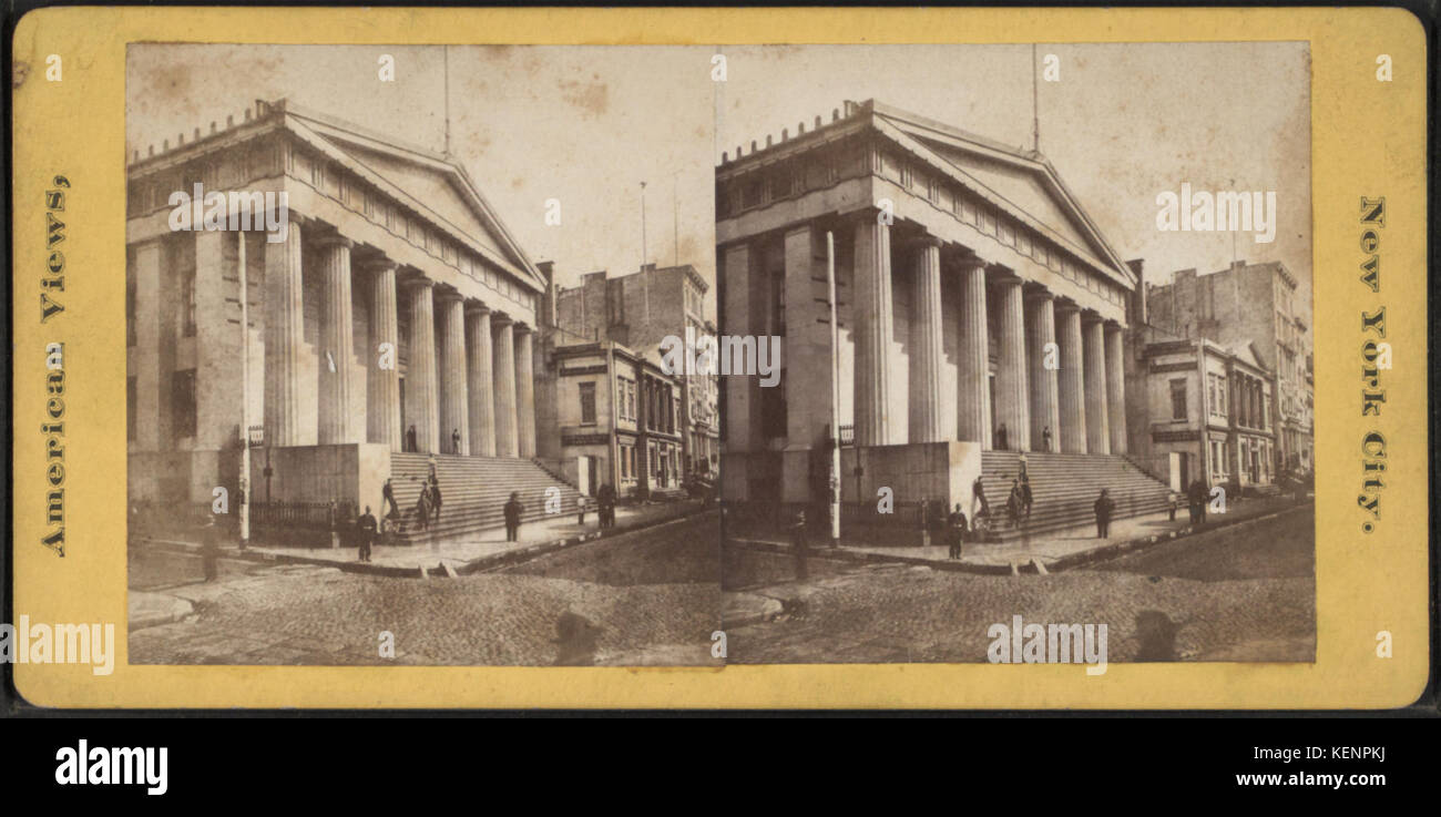 Stati Uniti Treasury & Wall St, da Robert N. Dennis raccolta di vista stereoscopica Foto Stock