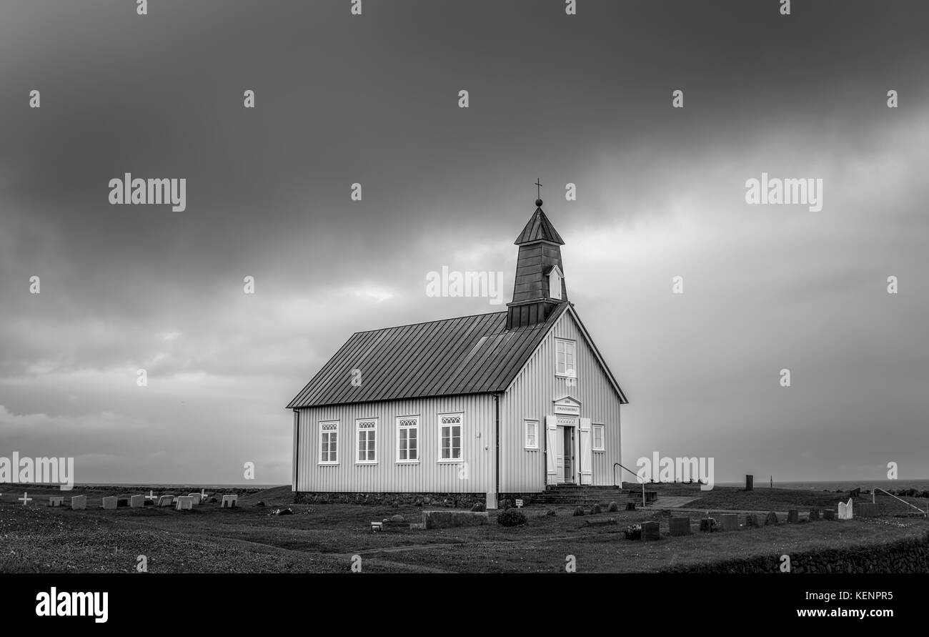 Chiesa storica islandese Foto Stock