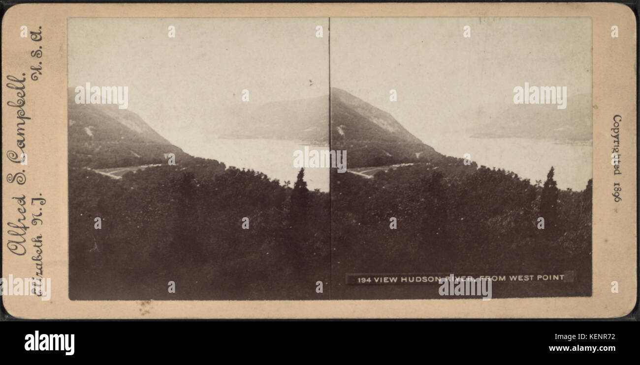 Vista Fiume Hudson, dal punto ad ovest, da Alfred S. Campbell Foto Stock